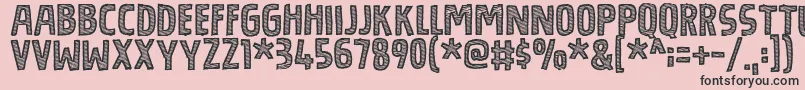 Подробнее о шрифте BouledougDemo Шрифт BouledougDemo – чёрные шрифты на розовом фоне