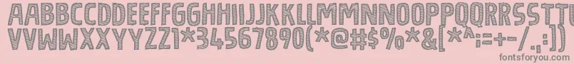 BouledougDemo Font – Gray Fonts on Pink Background