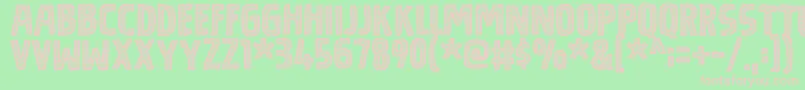 BouledougDemo Font – Pink Fonts on Green Background