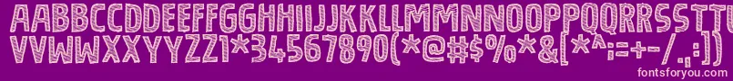 BouledougDemo Font – Pink Fonts on Purple Background