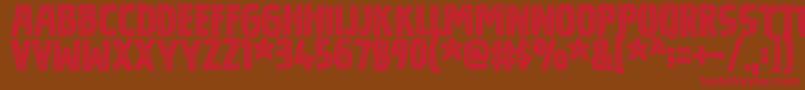 BouledougDemo Font – Red Fonts on Brown Background