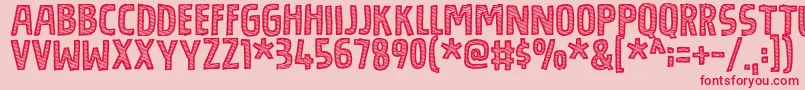 BouledougDemo Font – Red Fonts on Pink Background