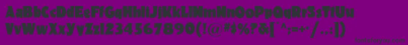 Materhornnf Font – Black Fonts on Purple Background