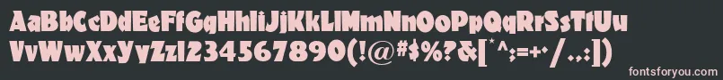 Materhornnf Font – Pink Fonts on Black Background