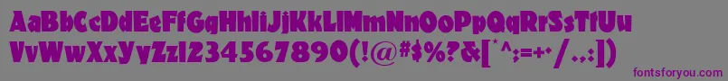 Materhornnf Font – Purple Fonts on Gray Background