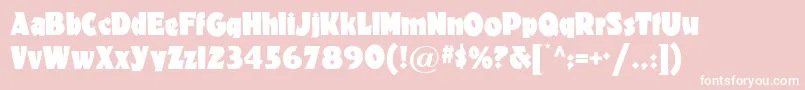 Materhornnf Font – White Fonts on Pink Background