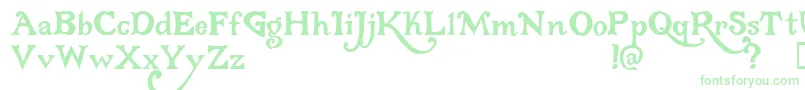 Gloriana-Schriftart – Grüne Schriften