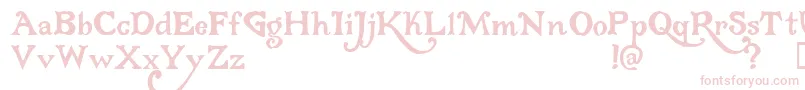 Gloriana Font – Pink Fonts on White Background