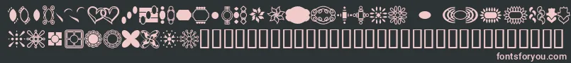 JewelersKitIii Font – Pink Fonts on Black Background