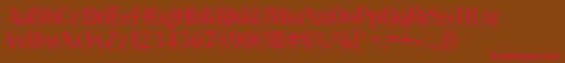 GrenoblelhRegular Font – Red Fonts on Brown Background