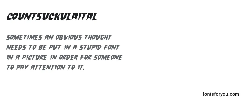 Countsuckulaital Font