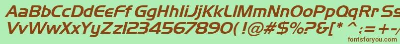 Tamworth Font – Brown Fonts on Green Background