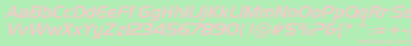 Tamworth Font – Pink Fonts on Green Background