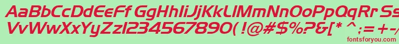 Tamworth Font – Red Fonts on Green Background