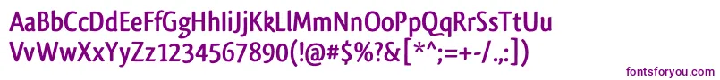 QlassikboldTb Font – Purple Fonts on White Background