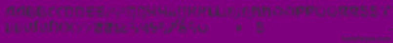 VtksMessage Font – Black Fonts on Purple Background