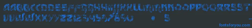 VtksMessage Font – Blue Fonts on Black Background
