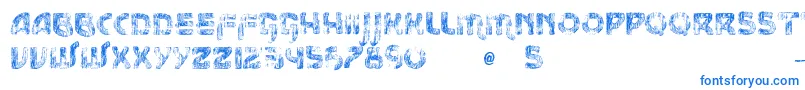 VtksMessage Font – Blue Fonts on White Background