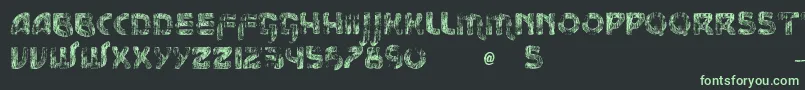 VtksMessage Font – Green Fonts on Black Background