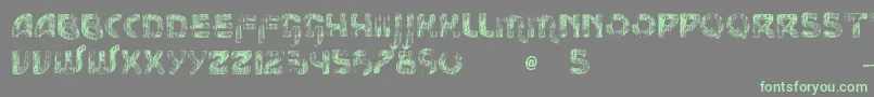 Fonte VtksMessage – fontes verdes em um fundo cinza