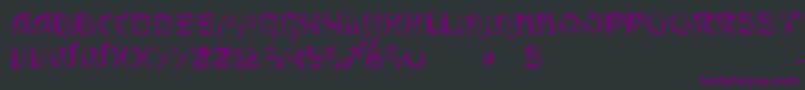 VtksMessage-Schriftart – Violette Schriften auf schwarzem Hintergrund