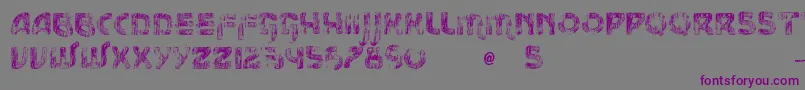 VtksMessage Font – Purple Fonts on Gray Background