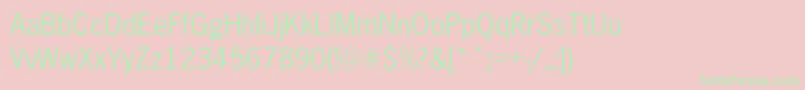IcenGothicNormal Font – Green Fonts on Pink Background