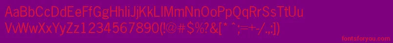 More about IcenGothicNormal Font IcenGothicNormal Font – Red Fonts on Purple Background