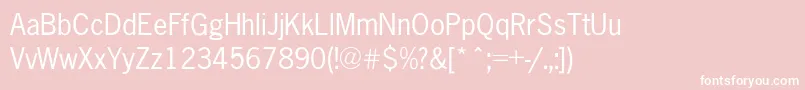 IcenGothicNormal-Schriftart – Weiße Schriften auf rosa Hintergrund