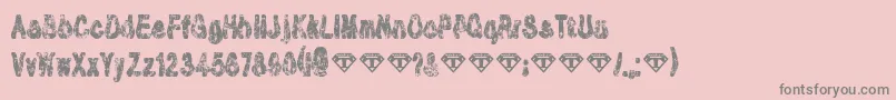 TioemBlackDistressed Font – Gray Fonts on Pink Background