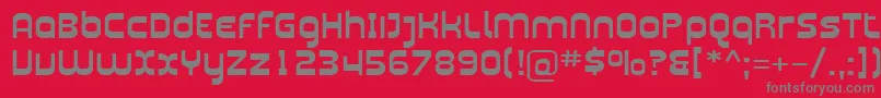Sfplasmaticaext Font – Gray Fonts on Red Background