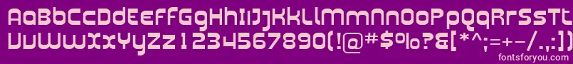 Sfplasmaticaext Font – Pink Fonts on Purple Background