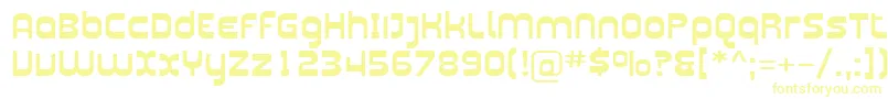Шрифт Sfplasmaticaext – жёлтые шрифты
