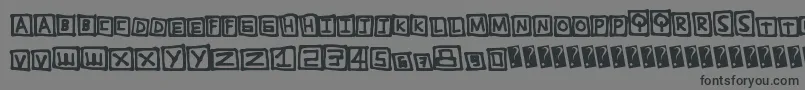 フォントTightbox – 黒い文字の灰色の背景