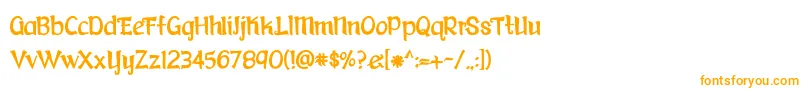 BmdFaerytaleWoods Font – Orange Fonts on White Background