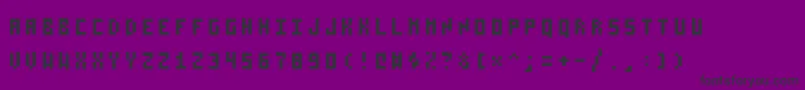 Pzim3x5 Font – Black Fonts on Purple Background