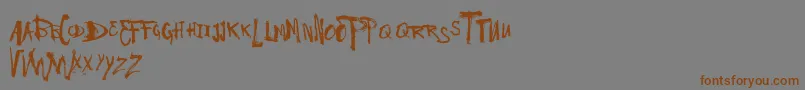 fuente VtksHaveANiceDay – Fuentes Marrones Sobre Fondo Gris