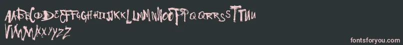 VtksHaveANiceDay Font – Pink Fonts on Black Background
