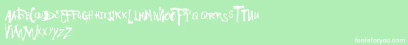 VtksHaveANiceDay Font – White Fonts on Green Background