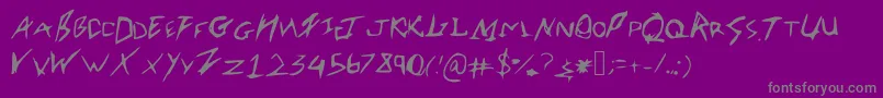 Шрифт Robertsfont – серые шрифты на фиолетовом фоне
