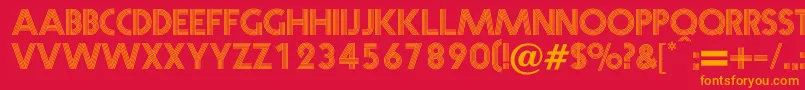 Prisma Font – Orange Fonts on Red Background