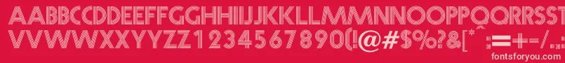 Prisma Font – Pink Fonts on Red Background