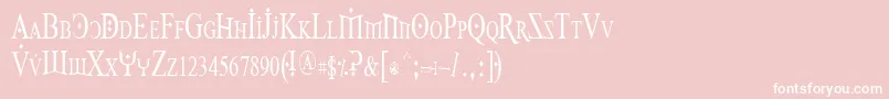 Foy1cnd Font – White Fonts on Pink Background
