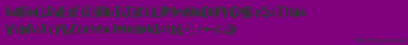 フォントMixyonder – 紫の背景に黒い文字