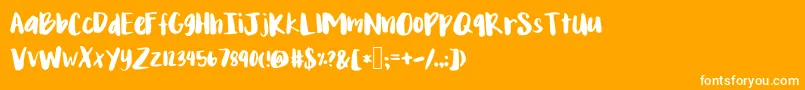 Mixyonder Font – White Fonts on Orange Background