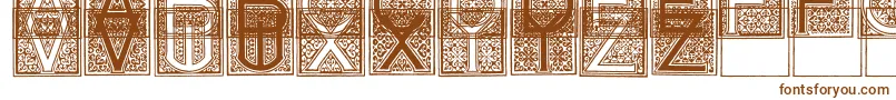 Czcionka MosaicI – brązowe czcionki