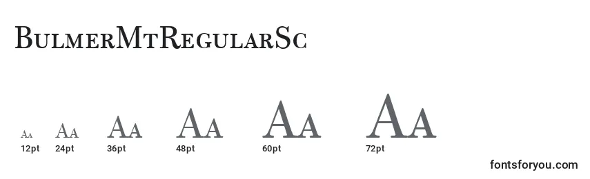 Размеры шрифта BulmerMtRegularSc