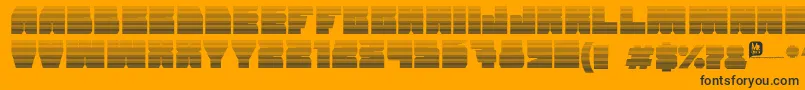 Grandnover2 Font – Black Fonts on Orange Background