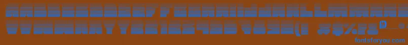 Grandnover2 Font – Blue Fonts on Brown Background