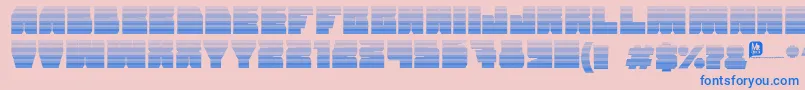 Grandnover2 Font – Blue Fonts on Pink Background